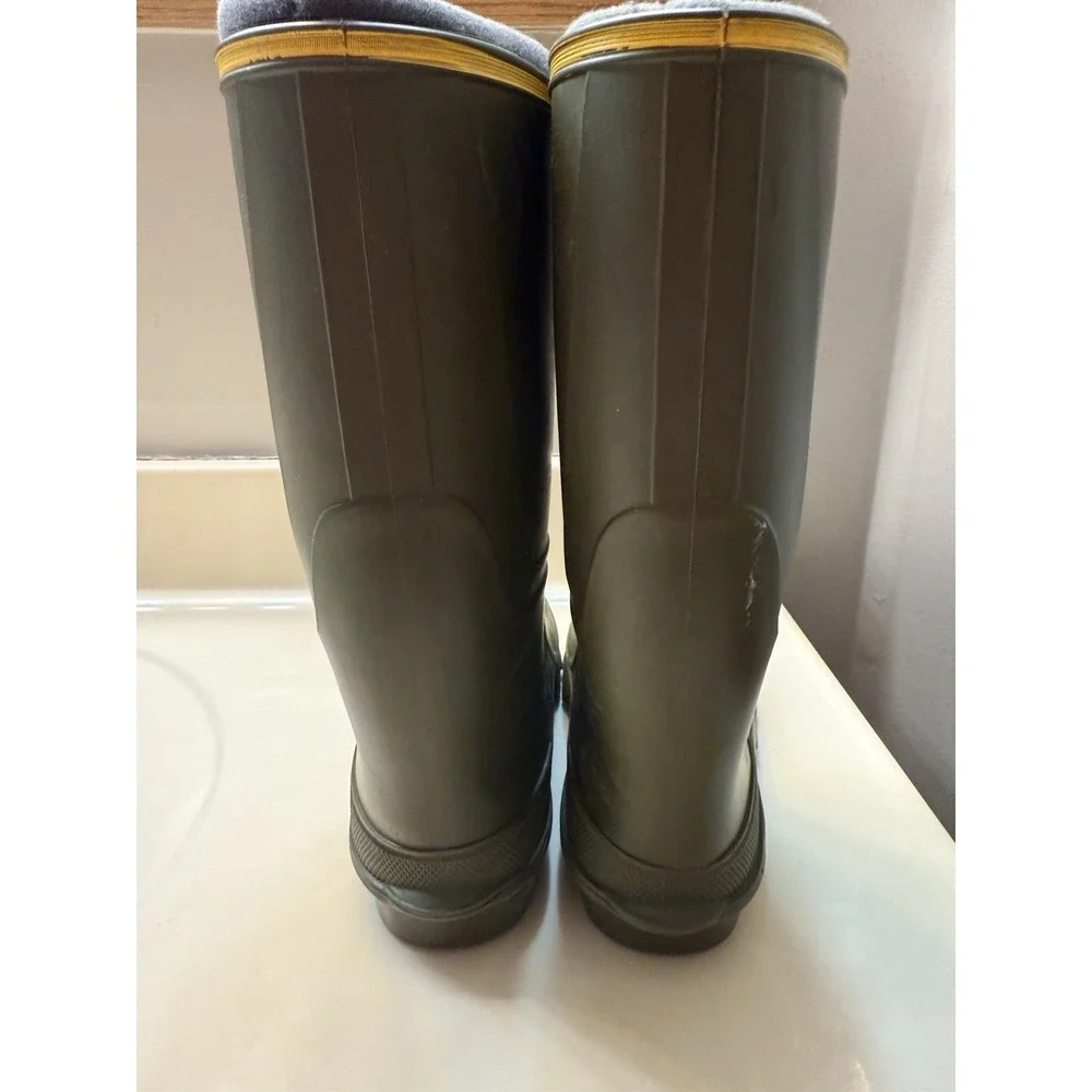 Lacrosse Green Rubber Rain Removable Insulated Gardening Boots Women's Size 6
